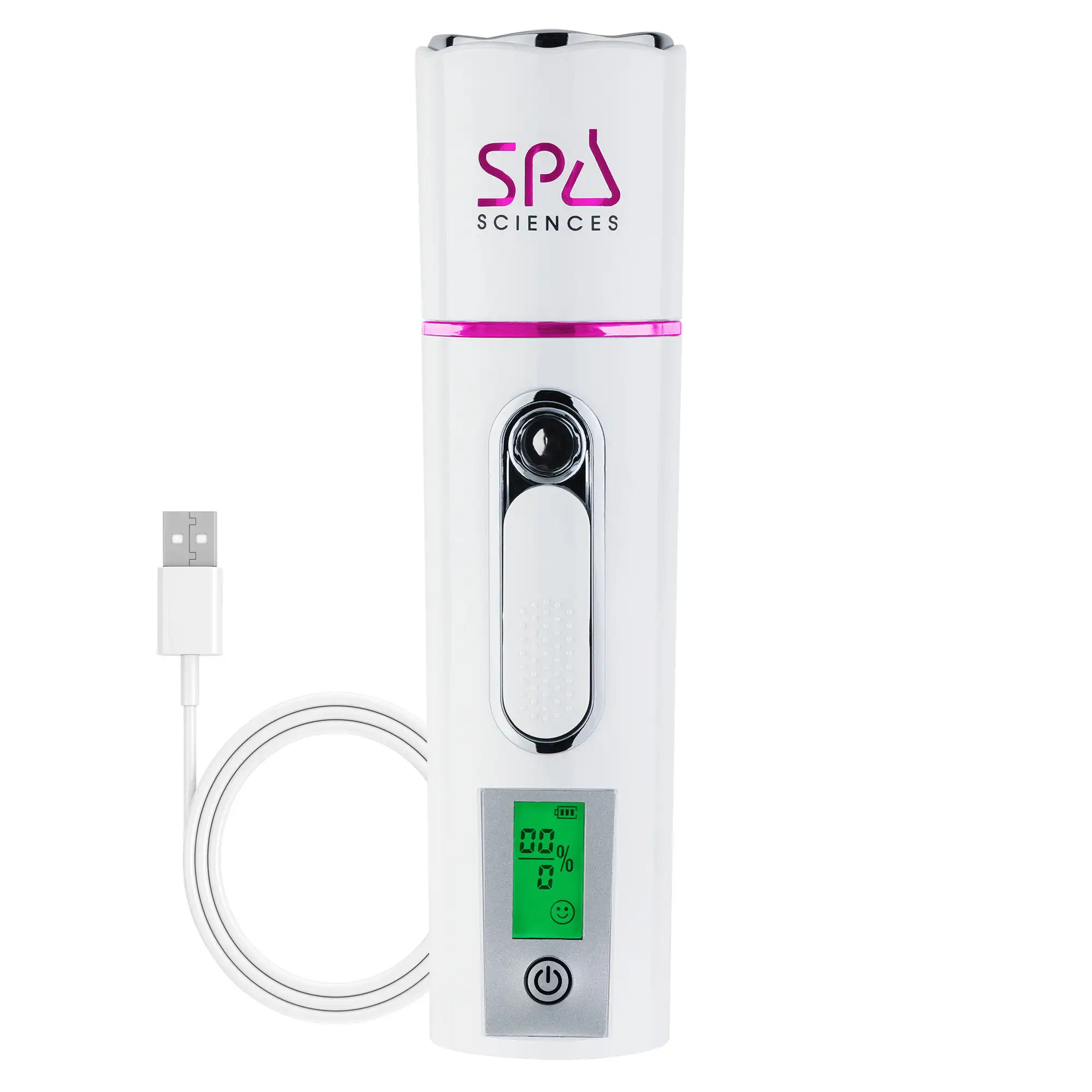 

New NANO MISTER PLUS Handheld Cool Sprayer with Battery Bank & Skin Analyzer