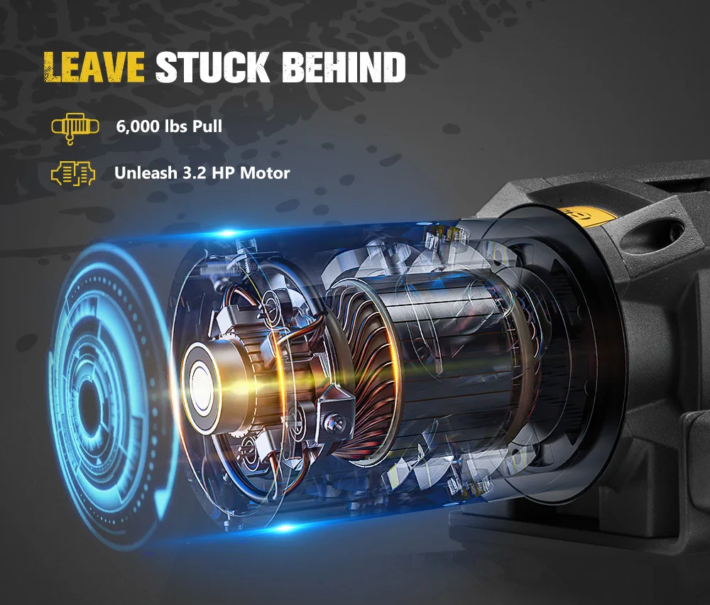 Водонепроницаемая электрическая лебедка с дистанционным управлением из