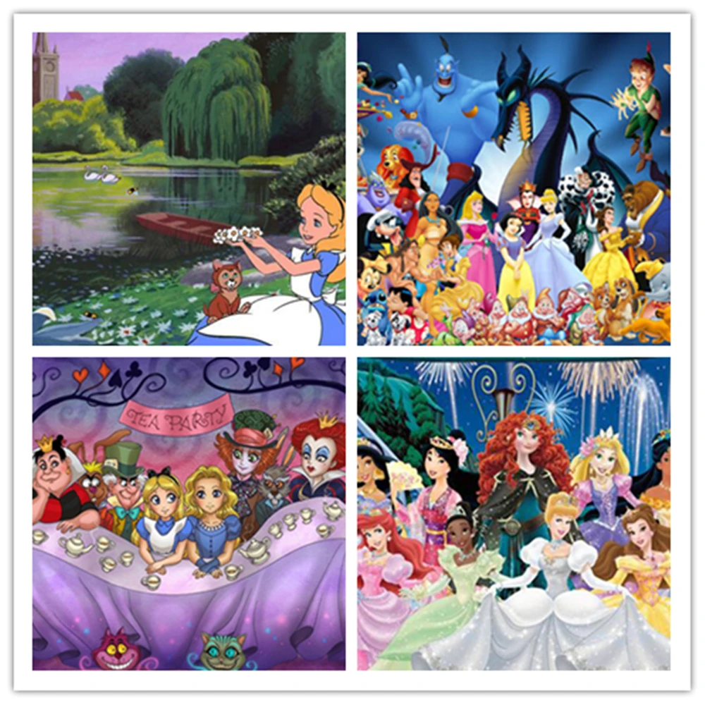 

Disney Alice In Wonderland Princess Wall Art Canvas Painting Nordic Posters and Prints Wall Pictures for Living Room Decoration