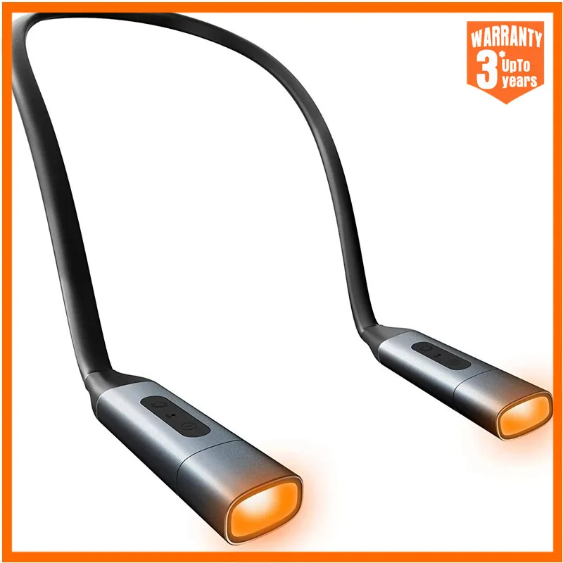 

Xiaomi USB Rechargeable Neck Light Book Light for Reading in Bed 3 Colors Brightness Stepless Dimming Neck Reading Light Lamp