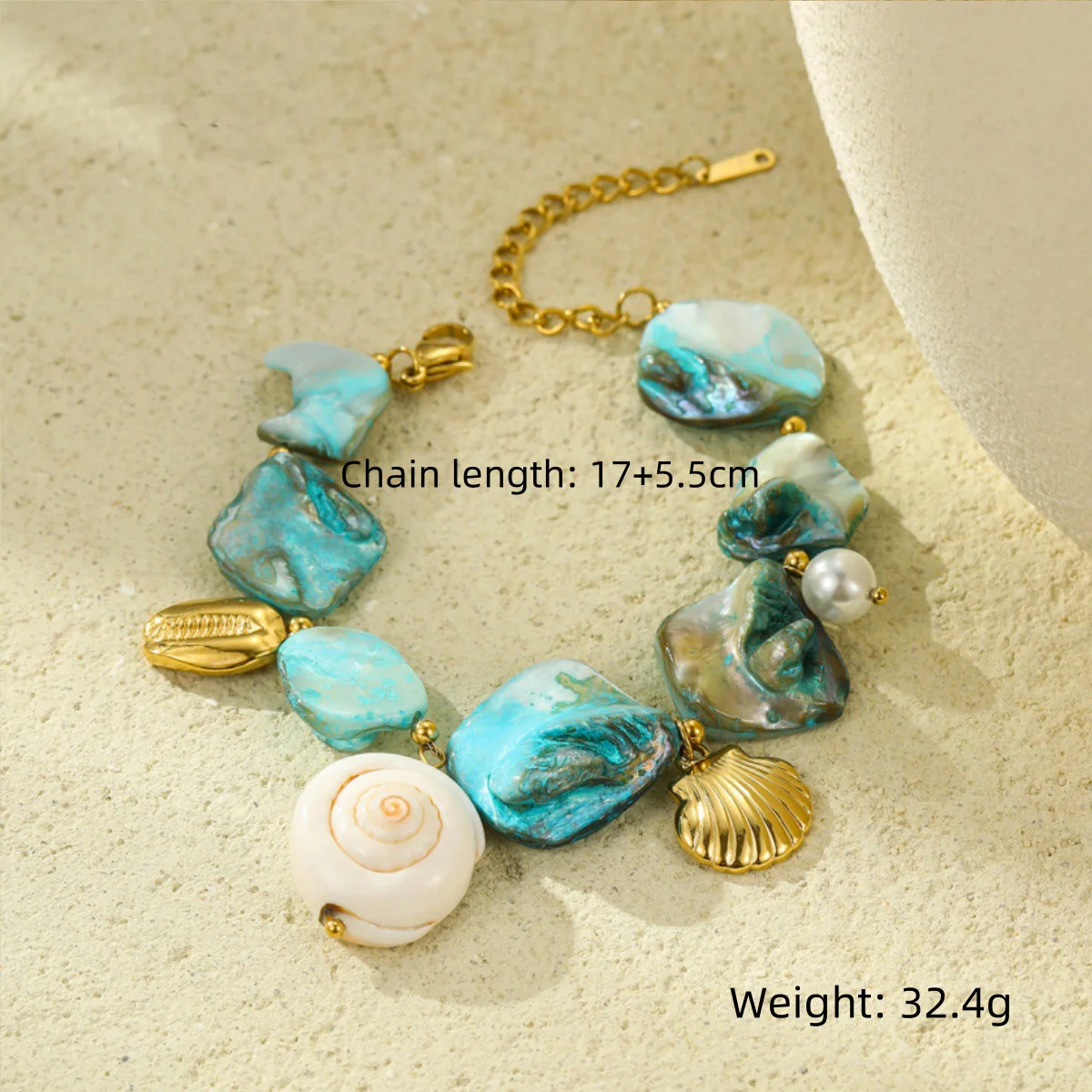 Высокое качество из нержавеющей стали морская ракушка морское ушко браслеты с