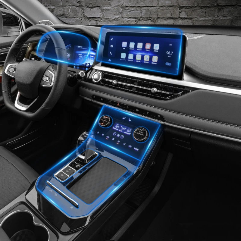 

TPU Car Dashboard GPS Navigation Screen Film Center Console Protector for Chery Tiggo 7 7pro 8 2019 2020 2021 Anti-scratch