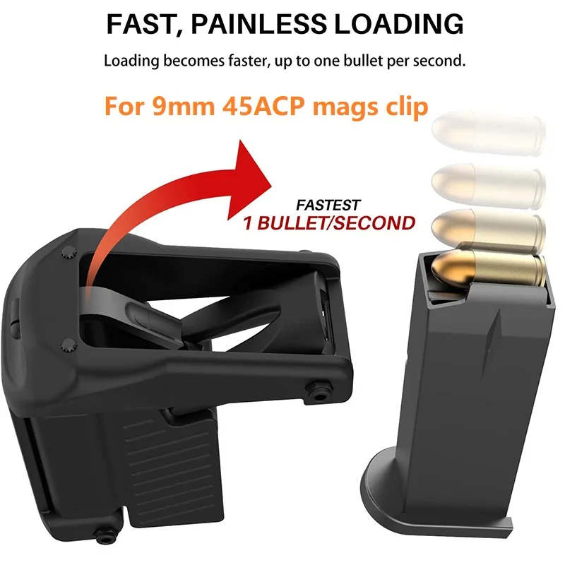 

New Magazine Speed Loader for 9mm 10mm 45ACP Mags Clip Protector Case HOLSTER Magazine Quick Loader Hunting Accessories Ar15