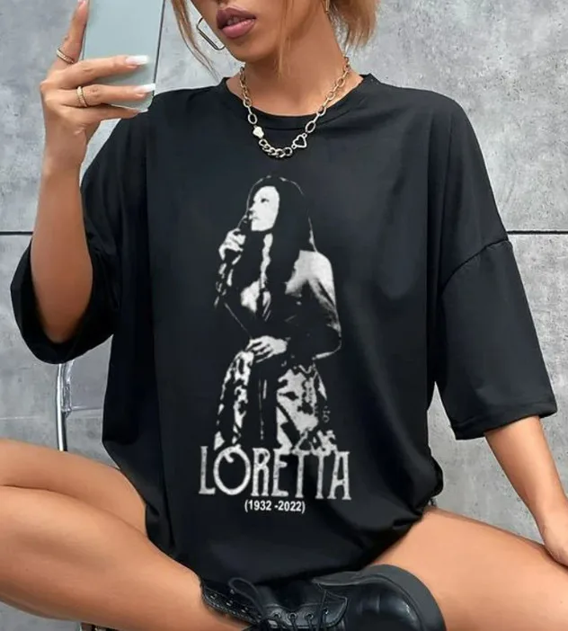 Винтажная Футболка Loretta Lynn крутая футболка ar подарок на Хэллоуин
