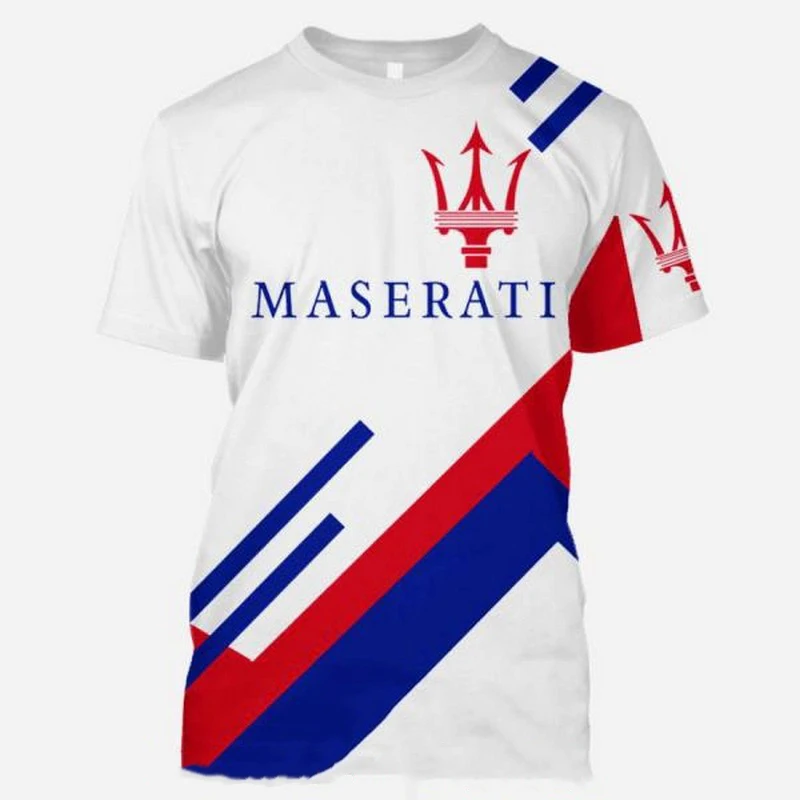 

New F1 Maserati T-Shirts Racing Car 3D Print Streetwear Men Women Sports Casual Fashion Oversized O-Neck T Shirt Kids Tees Tops