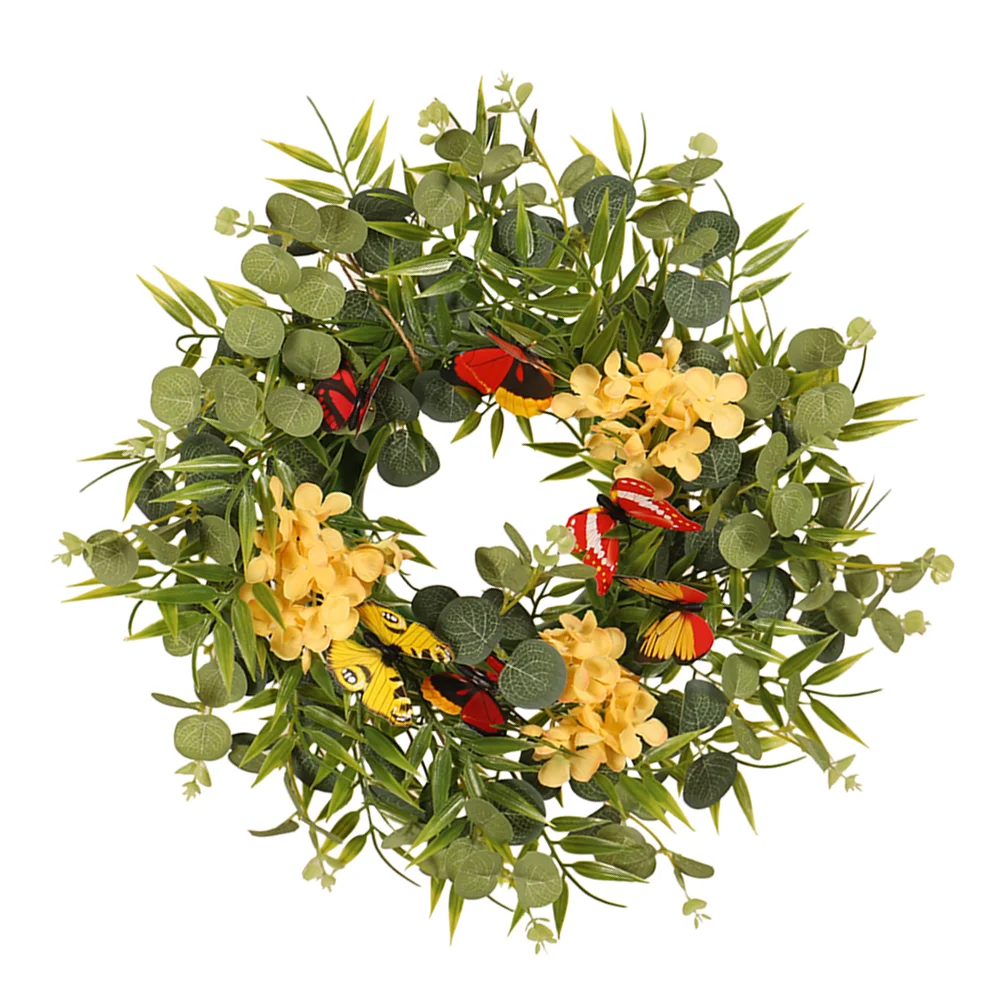 

Door Hanging Wreath Decorative Wreath Simulation Hanging Wreath Pendant