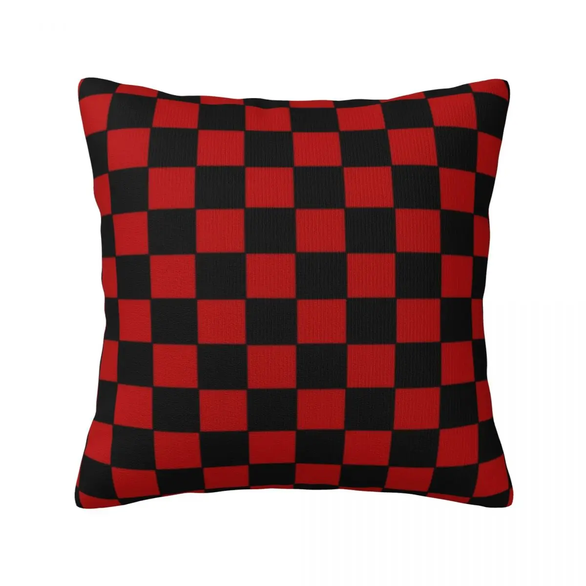 

Чехол в стиле ретро Шахматная Подушка Чехол в шахматную клетку черная и красная летняя мягкая подушка чехол на молнии