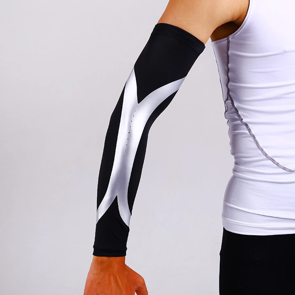 компрессионный рукав id-401. компрессионные рукава micromassage arm band. нарукавники спортивные. эластичный рукав на руку. эластичный рукав.