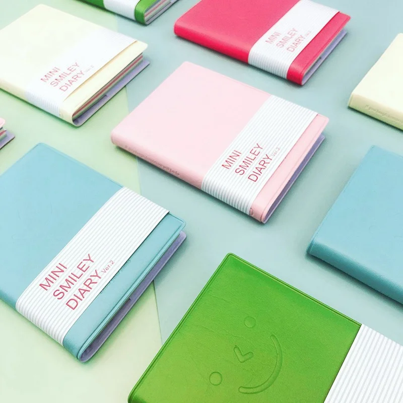 

1pcs/lot Mini Pouches Notepad Cartoon Smile Creative Trend You Travel Diary Carry this record