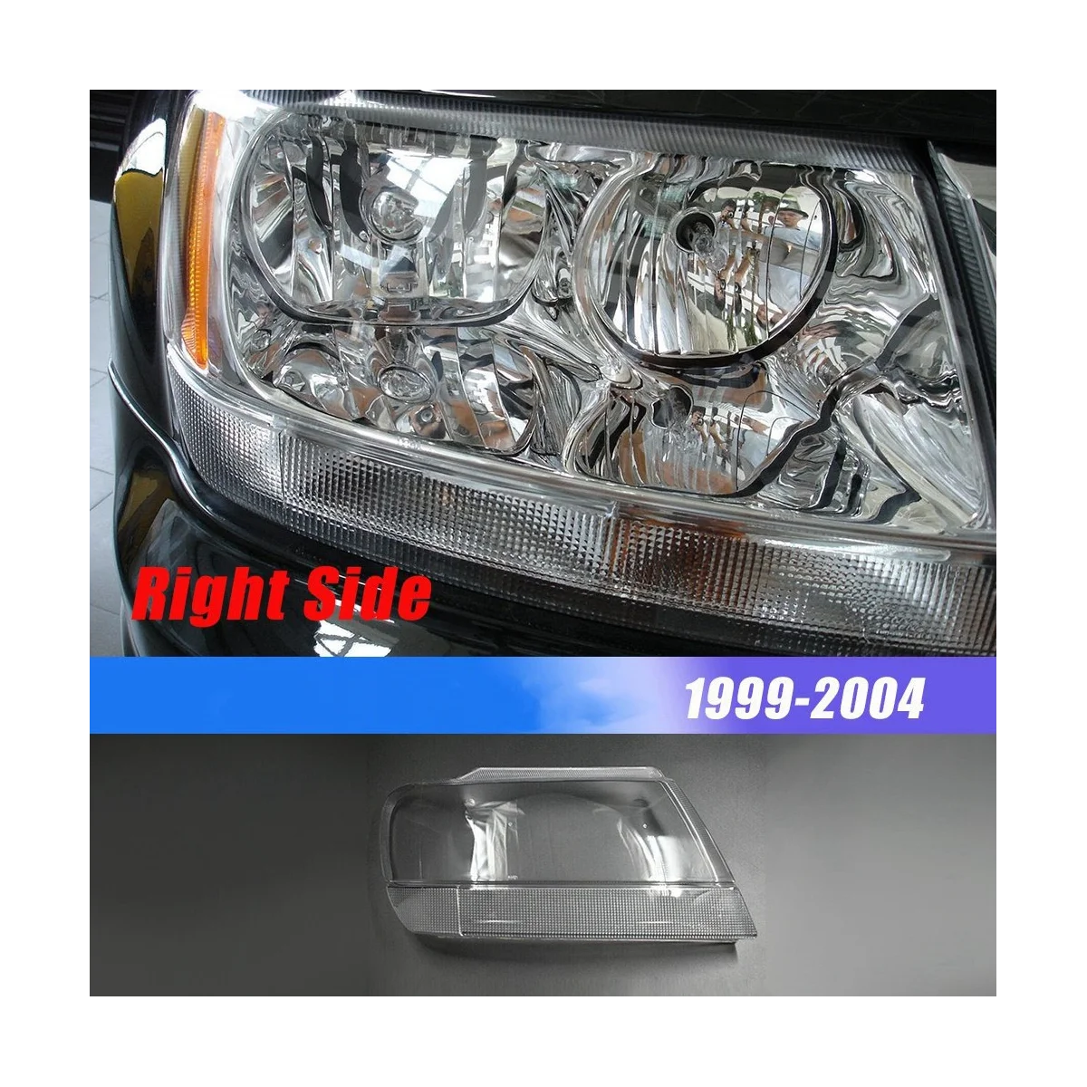 

Левая накладка на переднюю фару для Jeep Grand Cherokee 1999-2005