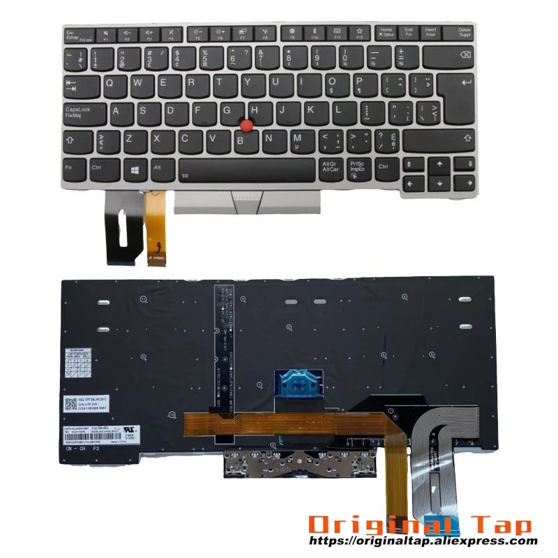 CFB канадская французская клавиатура с подсветкой для Lenovo Thinkpad E480 E485 E490 T480S T490 T495 P43S