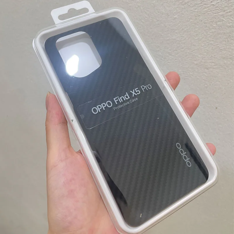 100% Original OPPO Find X5 Pro Case Carbon Fiber Case Ultra Thin Protective Ice Skin Karbon Cover For OPPO Find X5 Pro Phone