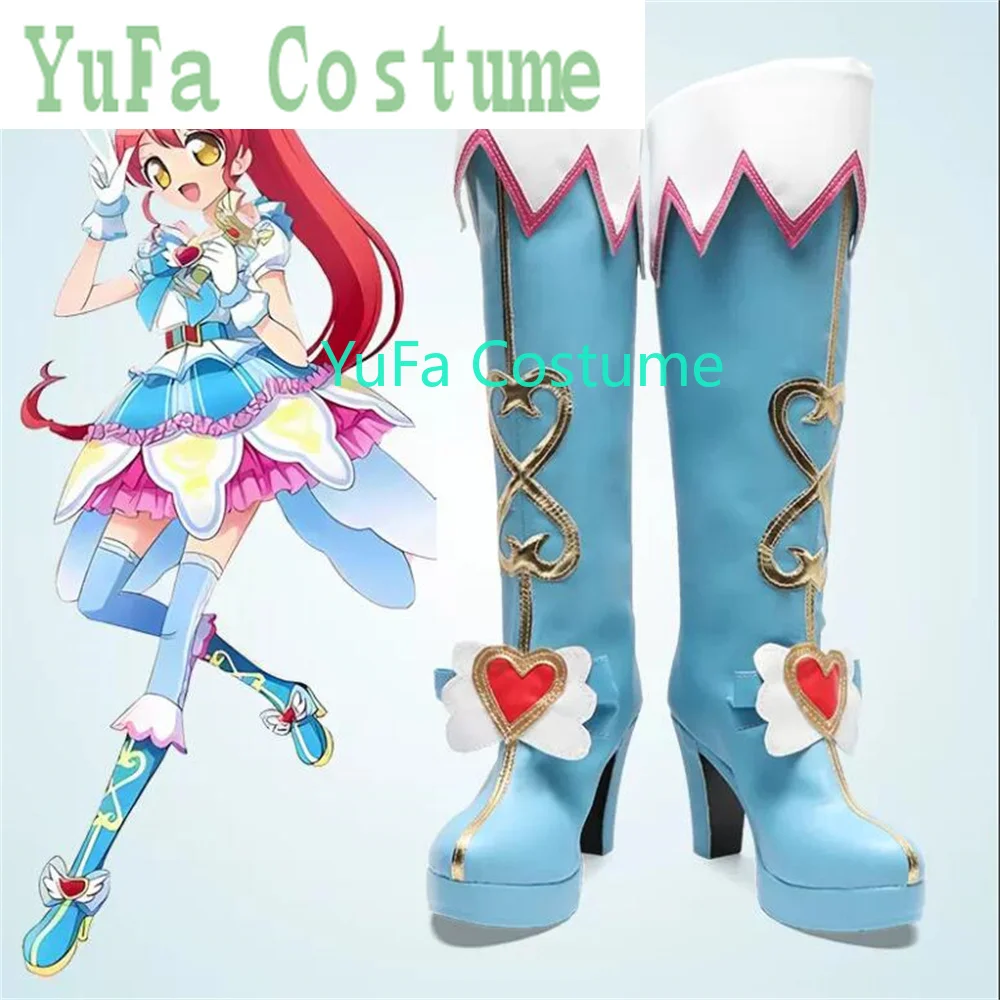 Shiratama Mikan PriPara Обувь для косплея Сапоги Игра Аниме Вечеринка Хэллоуин Рождество YuFa