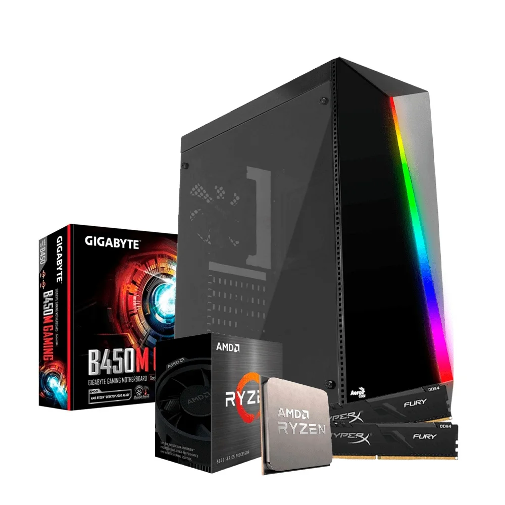 

PC Gamer ENIFLER Shard AMD Ryzen 5 5600G, B450M, 16GB RAM, SSD 240GB NVME