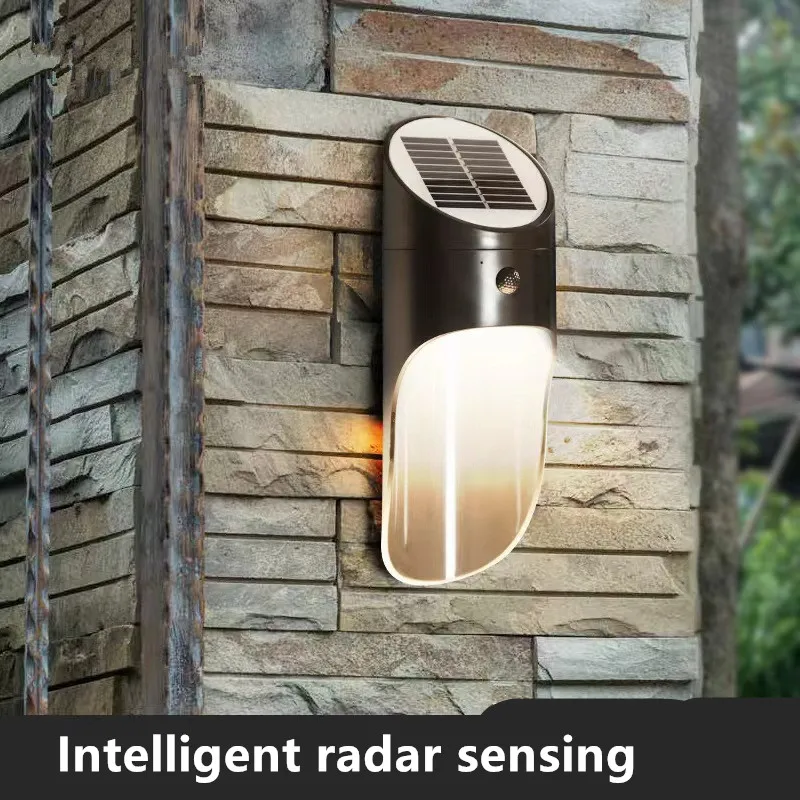 

New 1PC LED Solar Light Warm White Light Induction Wall Light Outdoor Waterproof Garden Street Lawn Yard Lamp Art Decoration 2#