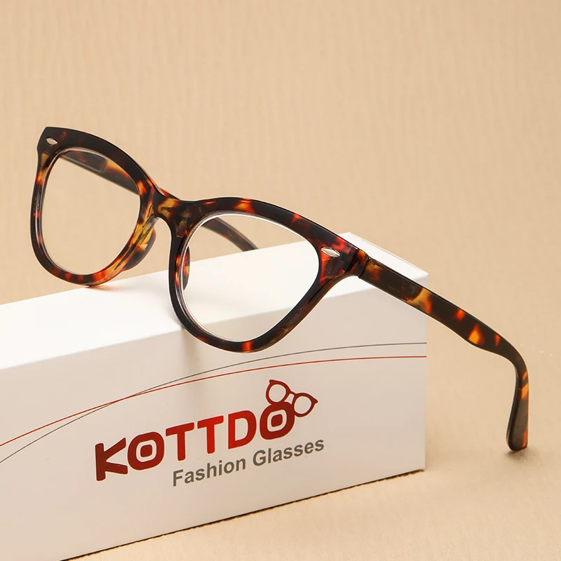 Очки для чтения женские в стиле ретро аксессуар кошачий глаз с защитой от синего