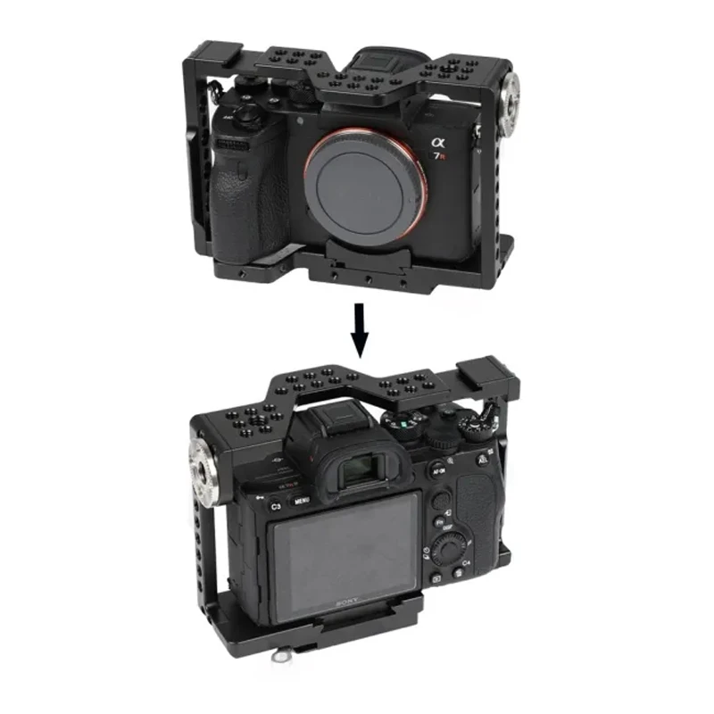 Клетка для камеры CAMVATE с верхней ручкой и двойным стержнем 15 мм Sony a7 II a7R a7S III A7r4 a9
