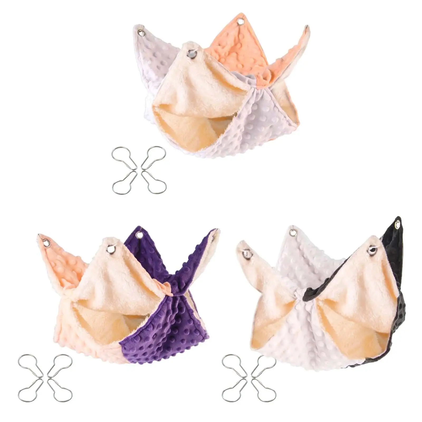 

Hamster Hanging Hammock Bed Double Layer Bedding Sleeping House for Rat Squirrel