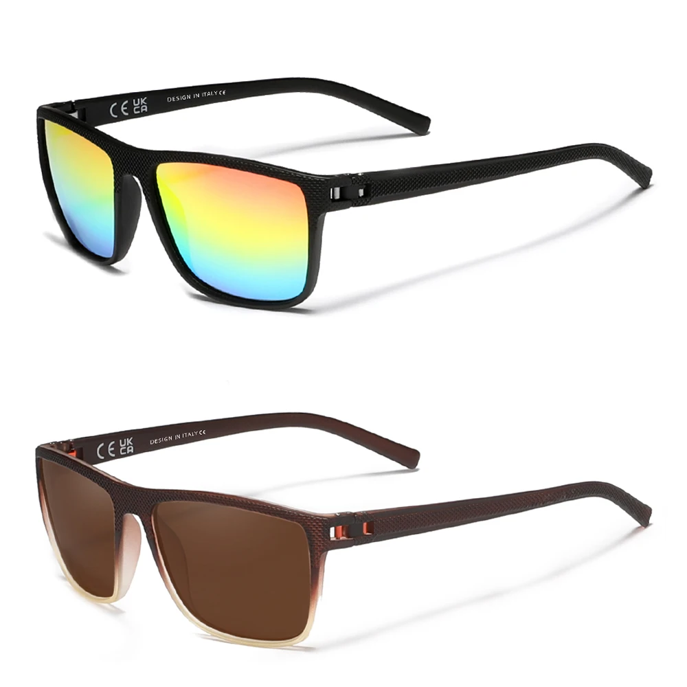Комплект Из 2 Поляризованных Солнцезащитных Очков Для Мужчин И Женщин