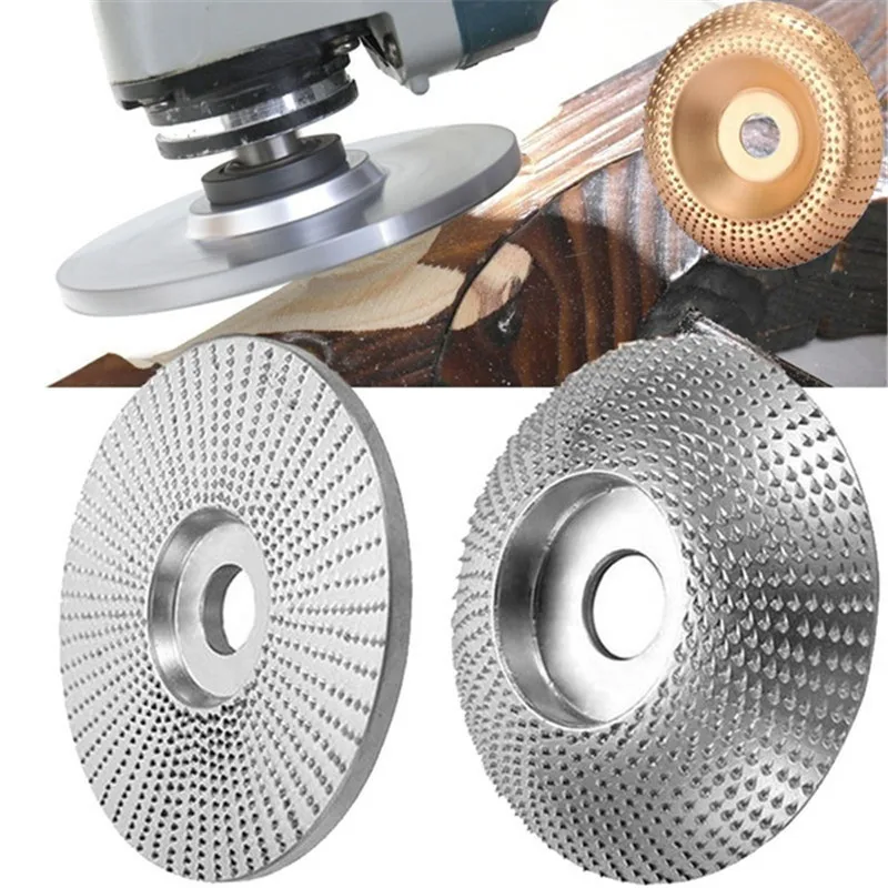 Woodworking Carving Disc Angle Grinder Grinding Wheel Accessories Tool Tungsten Carbide Coating Bore Shaping Wood Grinding Wheel