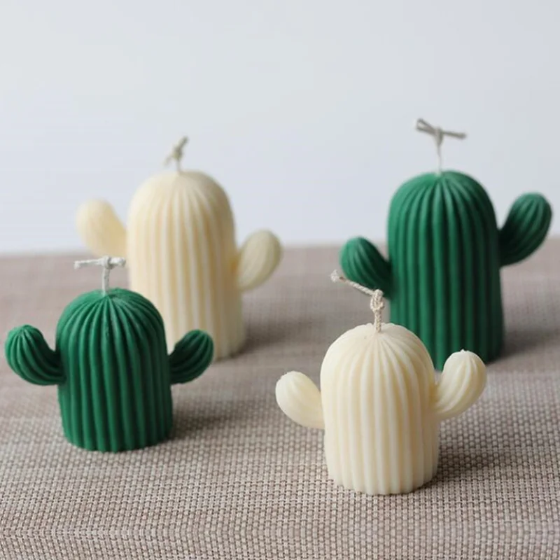 

3D Cactus Silicone Candle Mold Diy Gypsum Aromatherapy Wax Molds Cake Chocolate Baking Tool Succulent Cactus Plant Plaster Mould