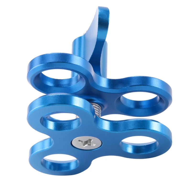 

Ball Clamp 3 Holes Diving Lights Arm Ball Butterfly Clip Mount Bracket For Action Camera Flashlight Tripod