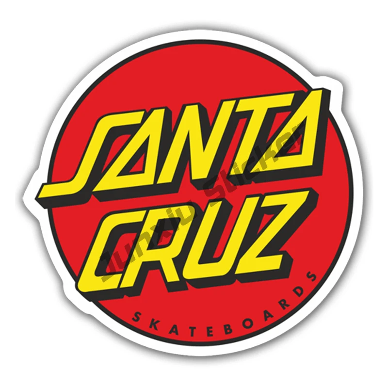 

Creative Decal Decor Santa Cruz California Car Sticker Waterproof Auto Creative Decors on Bumper Rear Window Motorcycle KK13cm