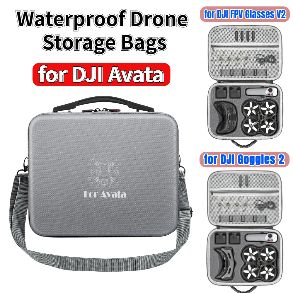 

Сумка через плечо из ПУ для DJI Avata FPV, летные очки для дрона V2/Goggles 2, переносной чехол, сумка, аксессуары для дрона