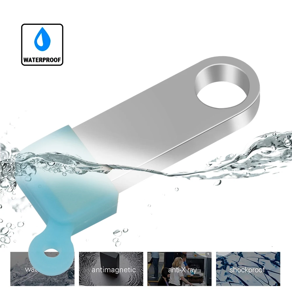 Usb-флеш-накопитель серебристый водонепроницаемый 16-4 Гб 50 шт./партия