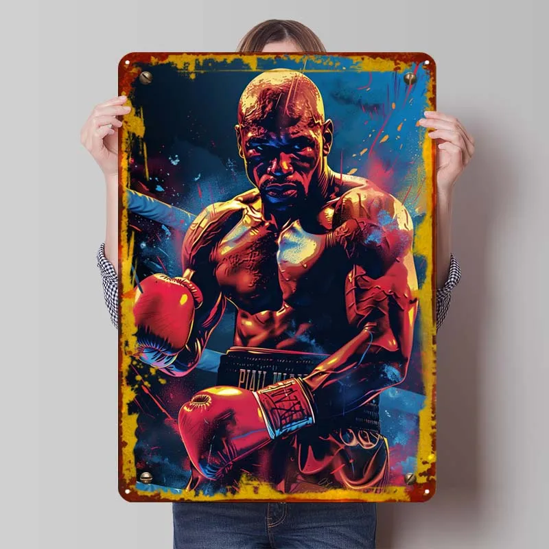 Floyd Mayweather Sports металлический плакат Декор для декора комнаты Эстетические