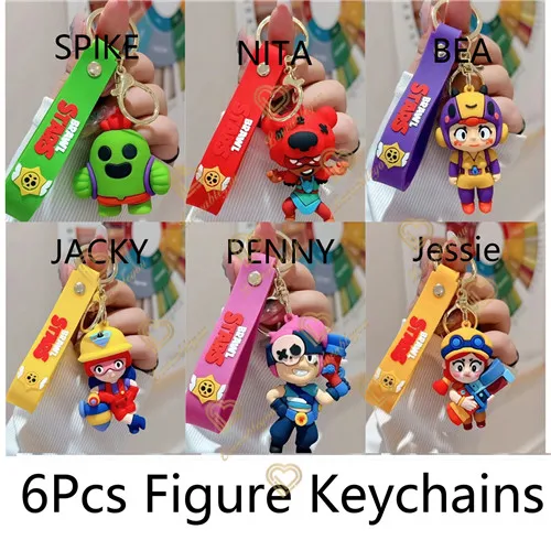 Брелок для ключей в виде дикой природы с мультяшными шипами