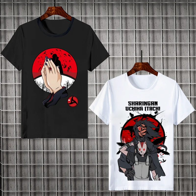 

2022 Summer Naruto anime T-Shirts man T-Shirts Men's Short Sleeve T-Shirt Casual Anime Tops