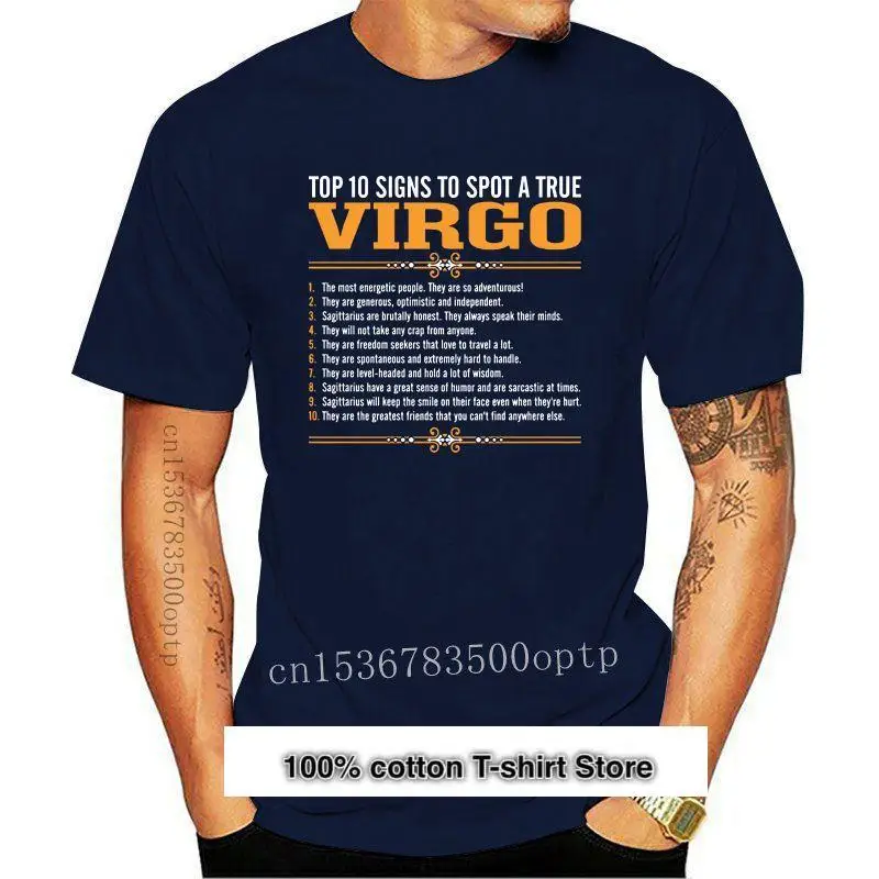 

Camiseta nueva 10 signos A punto un verdadero Virgo T camisa Casual o-Cuello personaje de verano estilo carta regalo camiseta