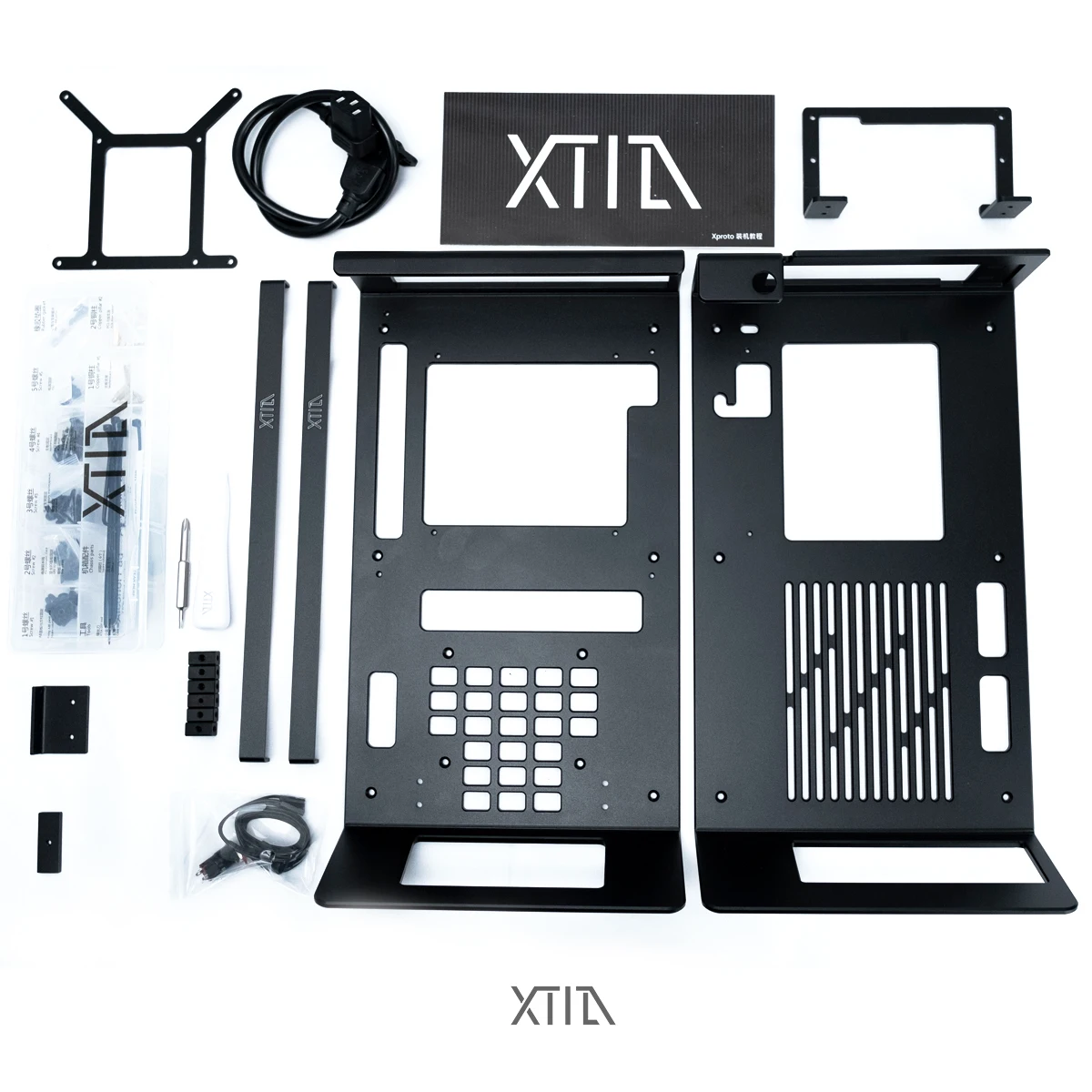 Фото Корпус XTIA XPROTO-N V2 Open Air Mini ITX, 4 мм, алюминиевая рама SFF, поддержка блоков питания SFX/SFX-L, видеокарты до 330 мм, для самостоятельной сборки игрового ПК №5