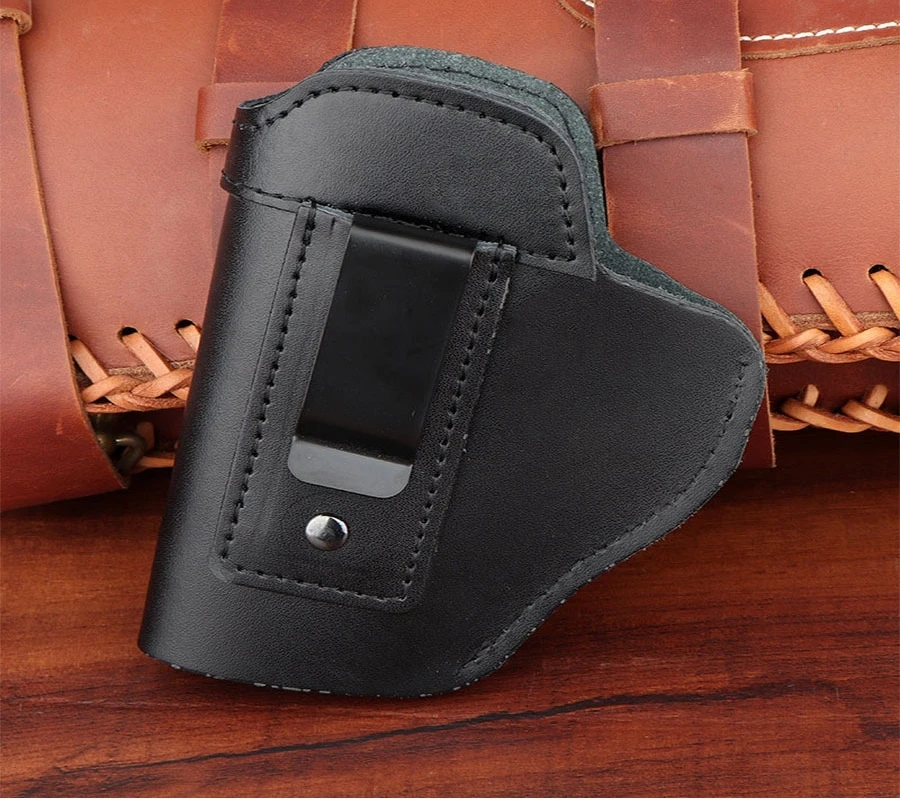 

Left Tactical Leather Holster for Concealed Carry Airsoft IWB Gun Holsters for Glock 17 19 43X/ Sig P365 9mm for Hunting