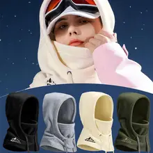 겨울 따뜻한 스키 커버, 편안하고 부드러운 양털 스키 헤드 워머, 만화 귀여운 장식 헬멧 커버 모자, 신제품