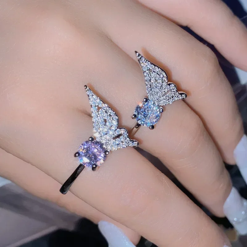 Высококачественное роскошное кольцо MDL в стиле муассанита оригинальное с