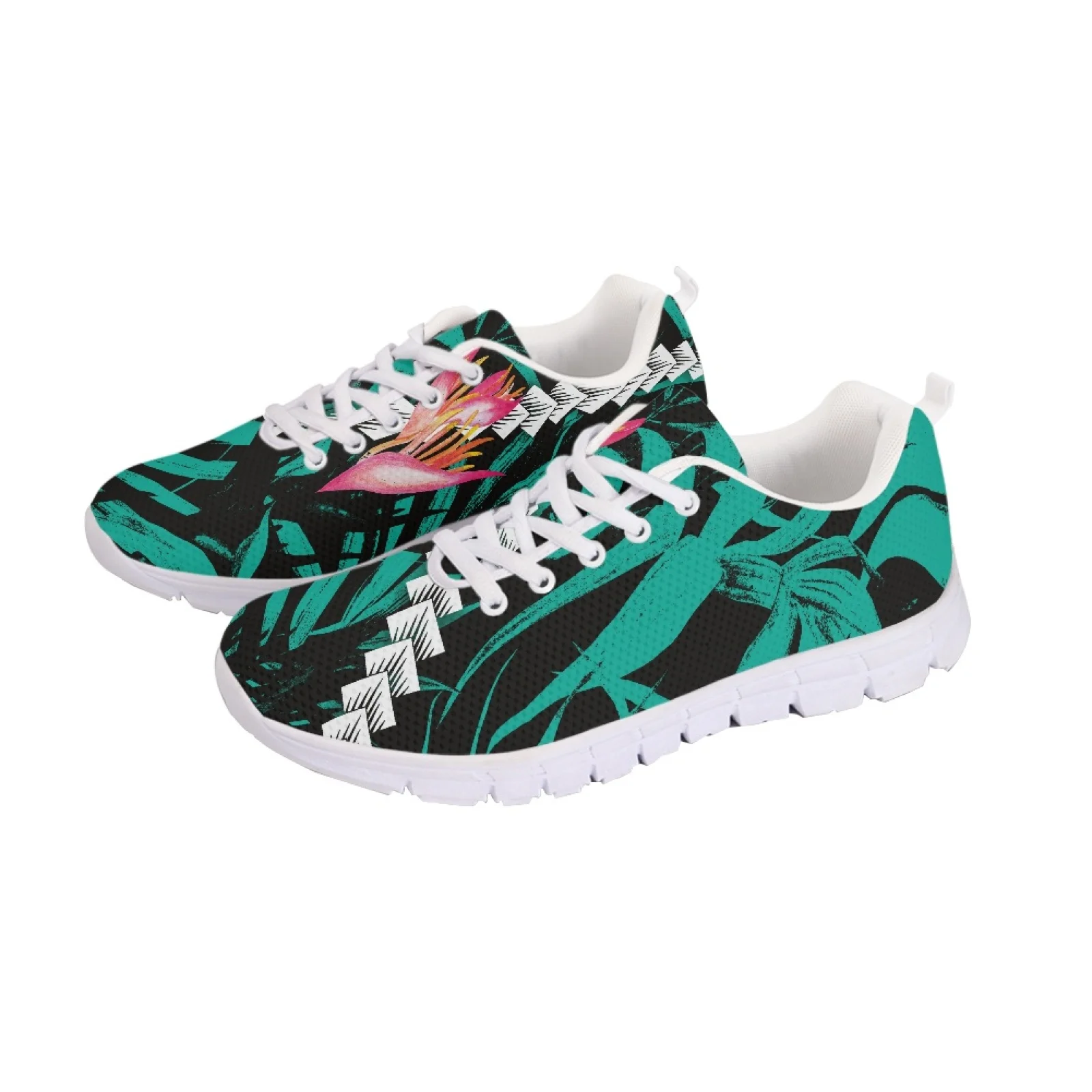 

Polynesian Tribal Tongan Totem Tattoo Tonga Prints Unisex Comfortable Walkng Sneakers Superlight Breathable Mesh Running Shoes