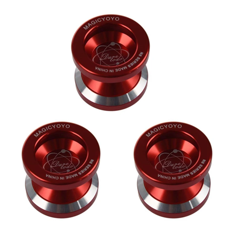 

3X MAGICYOYO N8 Super Professional Yoyo + String + Free Bag +Free Glove (Red)