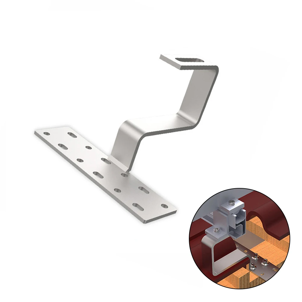

Roof Hook Solar Panel Bracket 15 Cm Adjustable For Mounting Solar Panels Photovoltaic Side Mounting Accessories