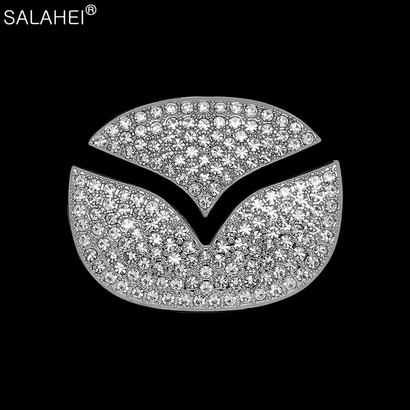 

Car Steering Wheel Center Decoration Cover Stickers For Mazda 2 3 5 6 Axela Atenza Allegro CX3 CX5 CX7 CX9 CX30 Auto Accessories