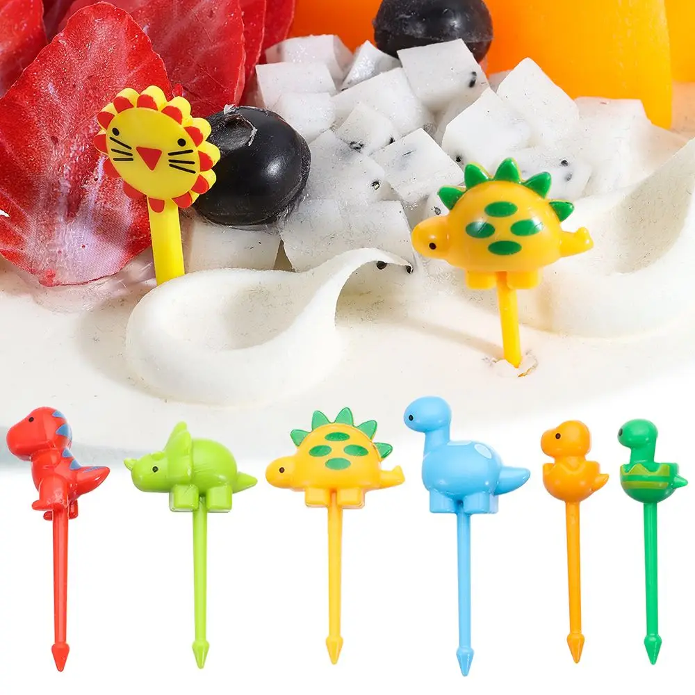 

Party Decoration Animal Farm Dinosaur Children Fruit Forks Cute Mini Toothpicks Bento Crockery Kids Food Picks
