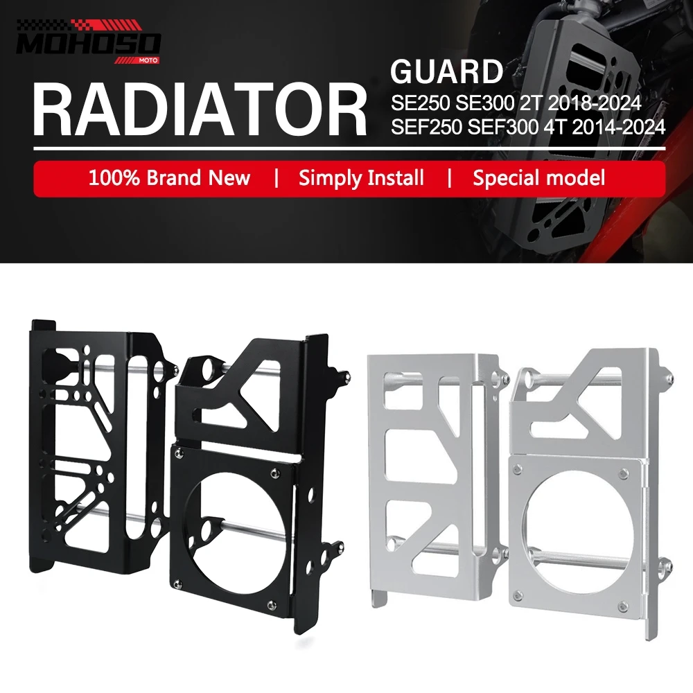 Защита для радиатора мотоцикла Sherco 2T/4T всех моделей SE250 SE300 2T 2018-2024 SEF250 SEF300 4T 2014-2024