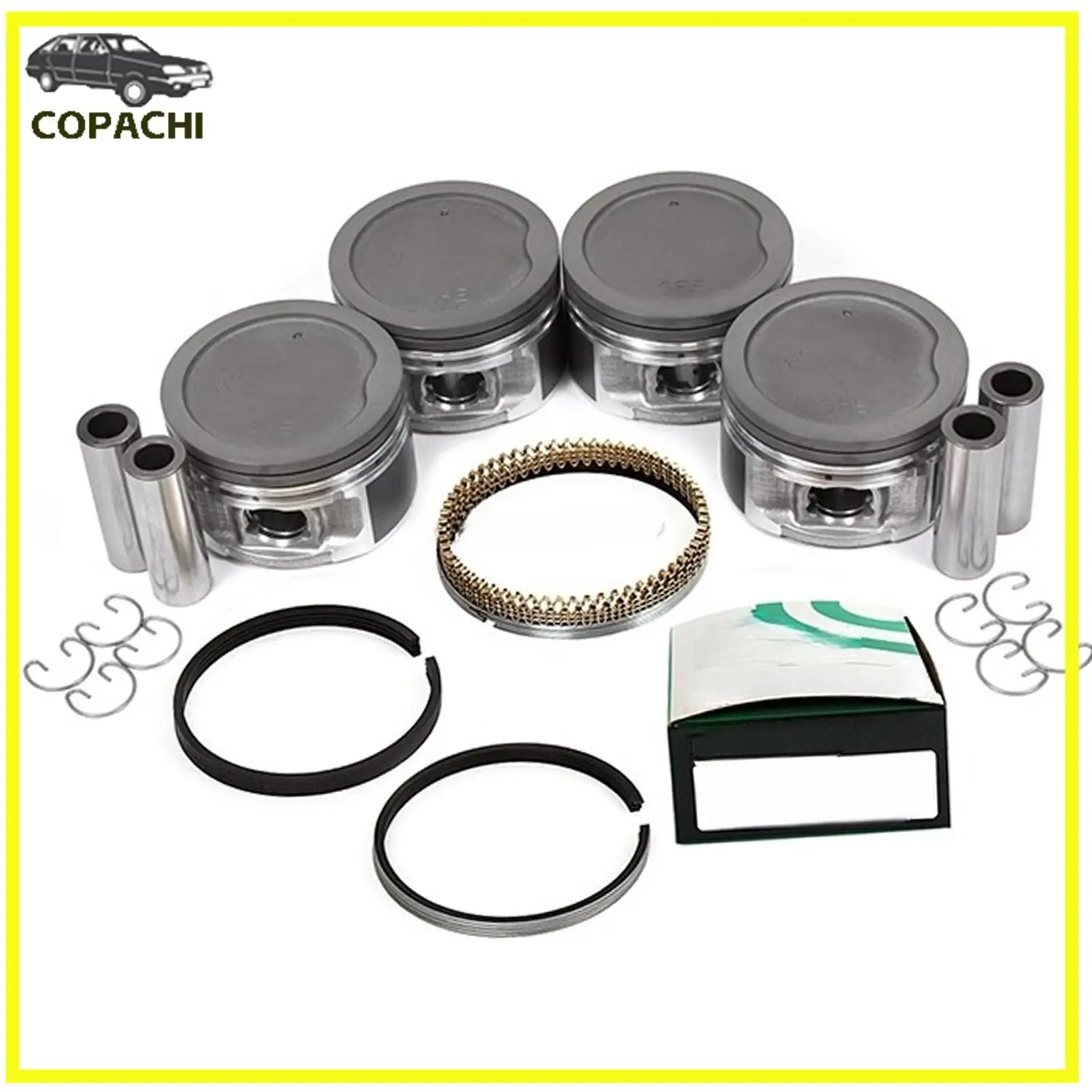 4 шт. 3RZFE комплект поршней и колец двигателя для Toyota 4Runner T100 Tacoma 2.7L DOHC 1994-2004 годов