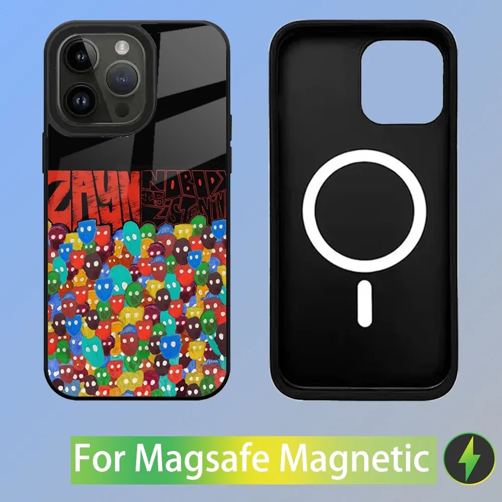 Чехол для телефона Z-Zayn M-Malik Nobody прослушивания iPhone 16 15 14 13 12 11 Plus Pro Max Mini Magsafe с