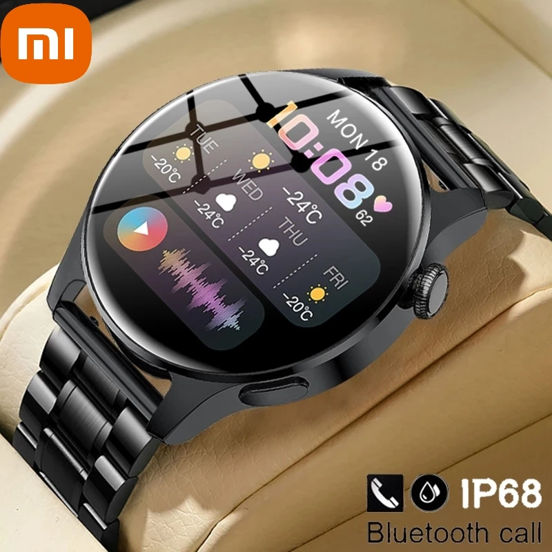 

XIAOMI Bluetooth Call Phone Smart Watch Men Waterproof Sport Fitness Tracker Weather Display New Watch Smartwatch Men