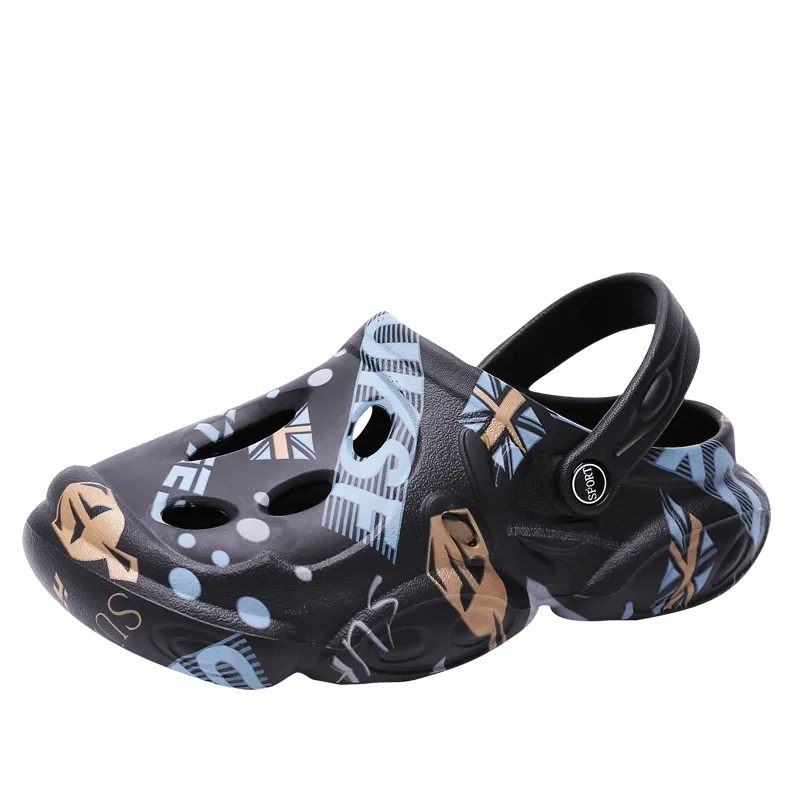 Новые летние мужские пляжные сандалии Baotou с нескользящей толстой подошвой