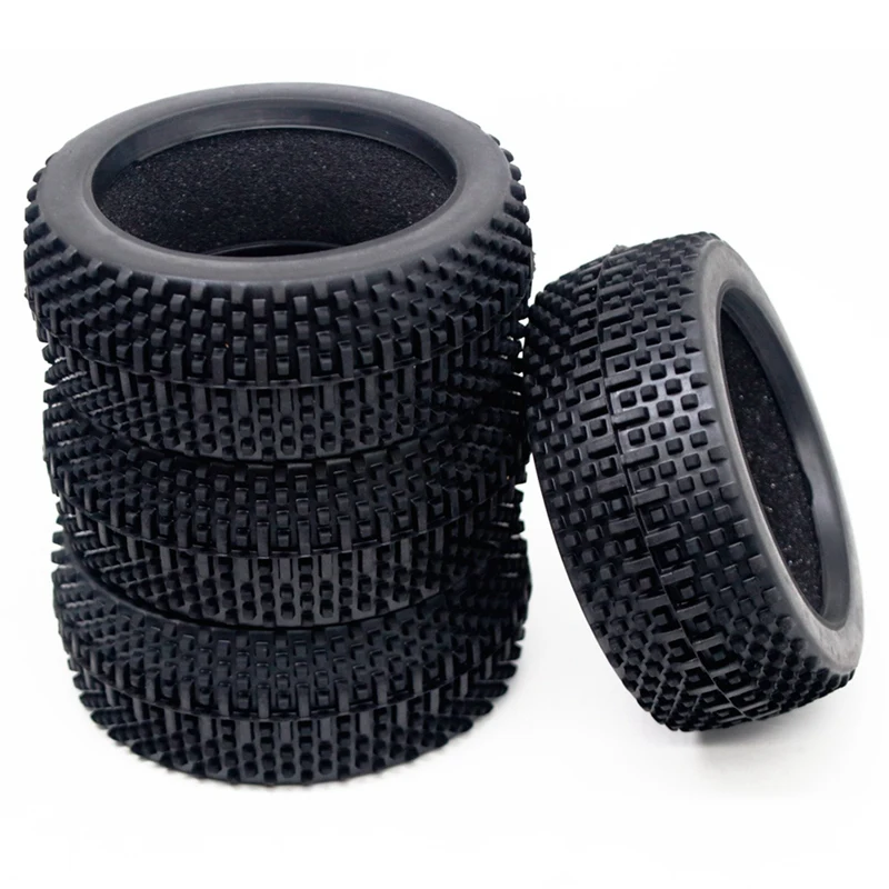 

4 шт. 110 мм 1/8 радиоуправляемая внедорожная Багги Автомобильная резиновая шина покрышки для HSP Redcat Losi HPI Kyosho MP9 Hobao детали для гипер-модернизаци...