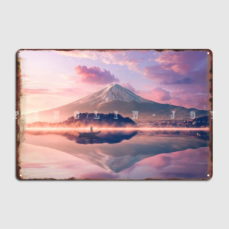 

Japan Mount Fuji Travel Metal Plaque Poster Living Room Vintage Wall Plaque Cinema Living Room Tin Sign Posters