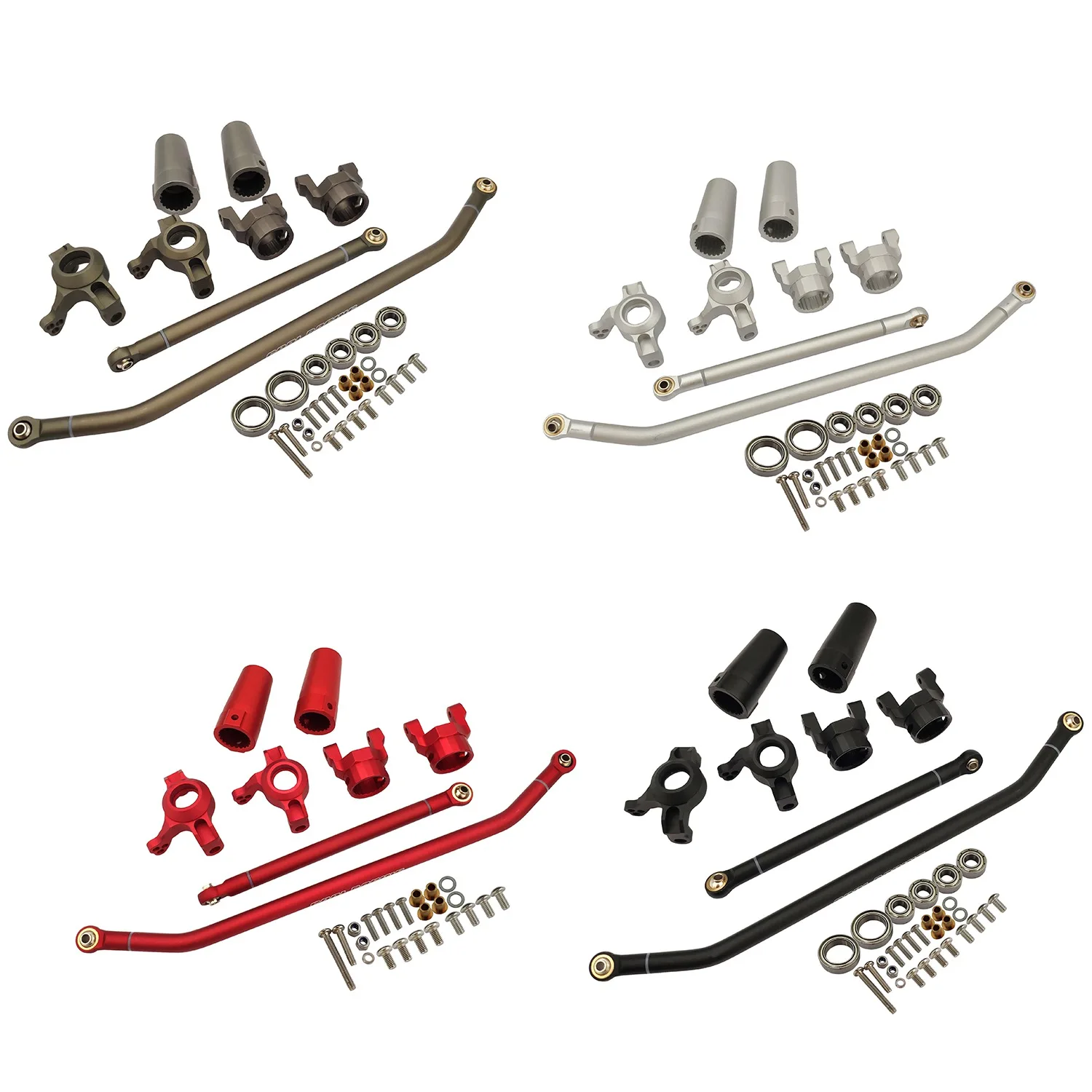 

Metal Steering Knuckle C Hub Carrier Axle Lockout Steering Link Rod For 1/10 RC Crawler Axial RR10 WRAITH Parts